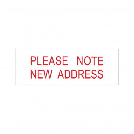 Please Note New Address Stock Stamp 4911/154 38x14mm